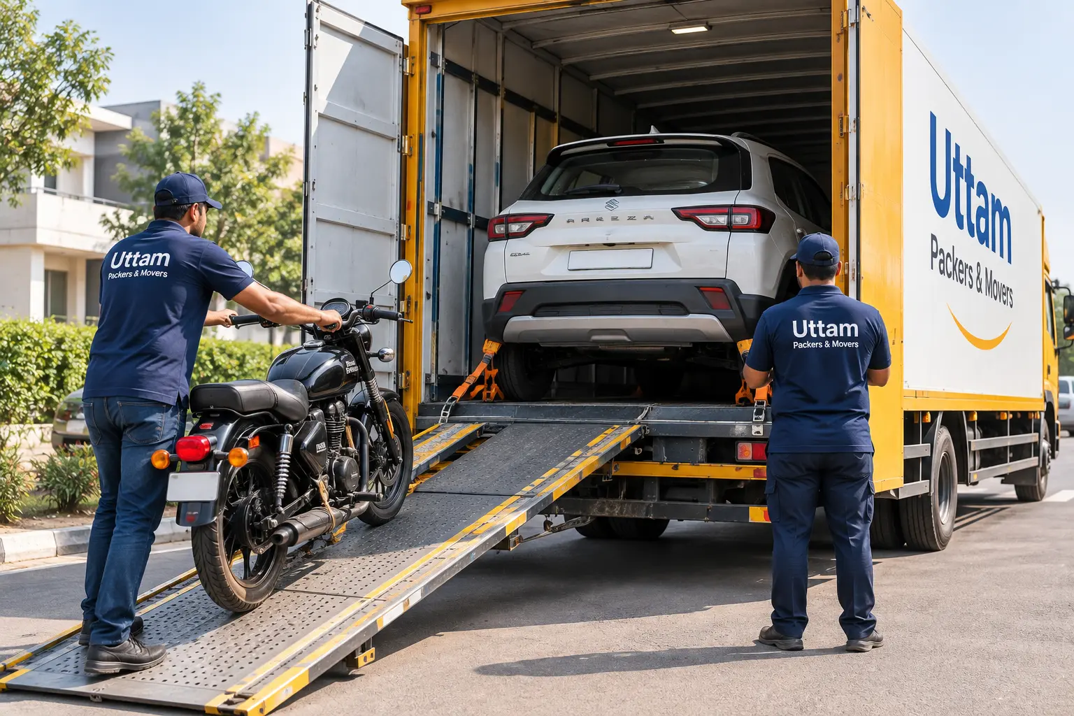 Bike and Car Transportation